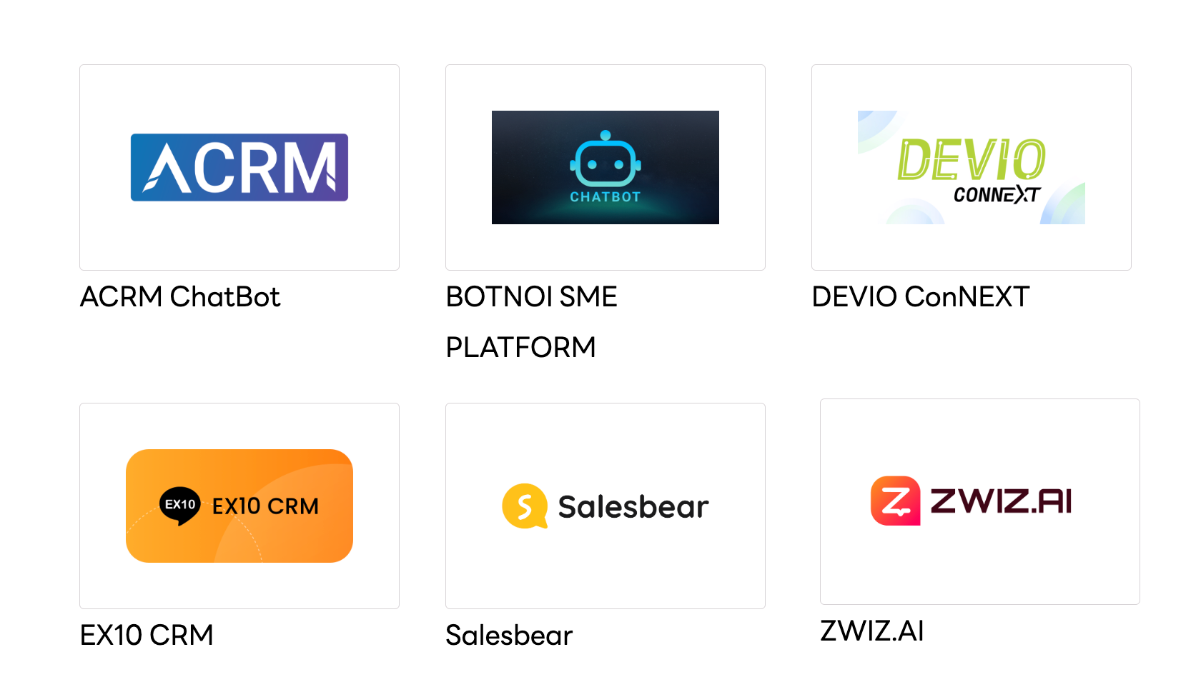 Examples of LINE OA Extension providers